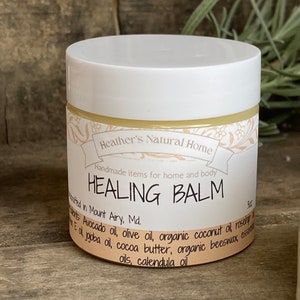 Healing Salve, 2 sizes Dry Skin Balm, Extreme Dry Cracked Skin Salve, Moisturizing Lotion, Skin Repair Cream, All purpose salve image 4