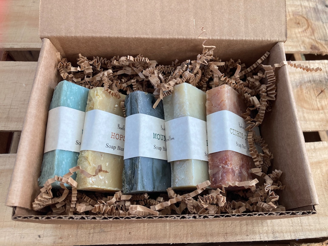 Men's Soap Gift Box: Handmade Natural Soap Set for Him - Etsy