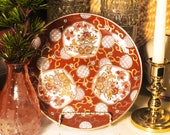 Vintage Japanese Gold Imari Hand Painted Plate