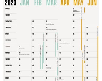 2023 creative business wall planner with dates of UK craft fairs + one-page business plan for Etsy business owners + 1-hour online training