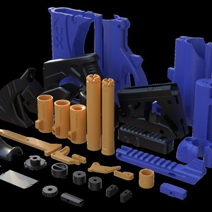 Foam Knight&#39;s XC Foam Blaster Printed parts