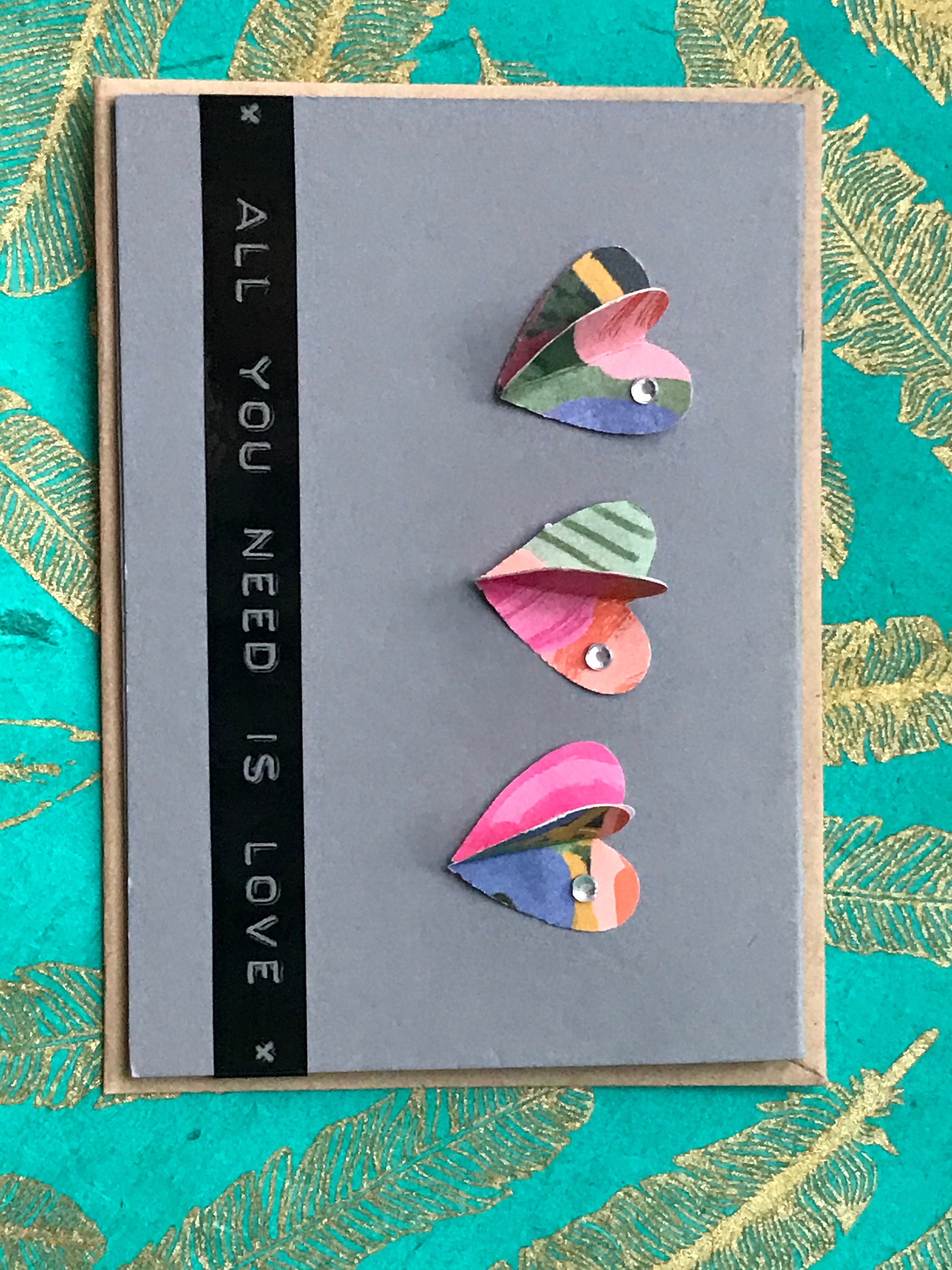 carte-faite-la-main-tout-ce-dont-vous-avez-besoin-cest-damour-etsy
