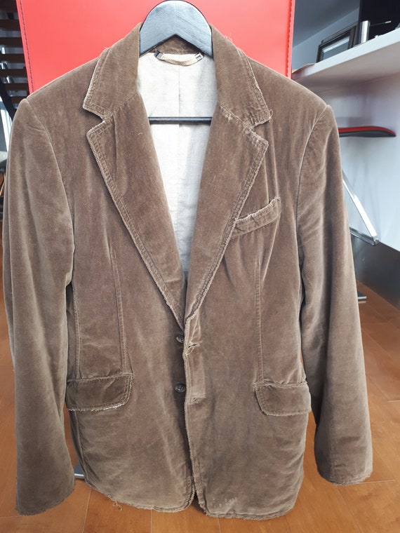 Men's Vintage Dolce and Gabbana jacket in brown ve