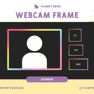 Twitch Webcam Border - Rainbow