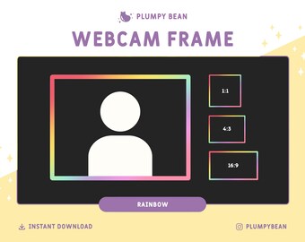 Twitch Webcam Border - Rainbow