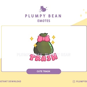 Twitch and Discord Emote - Cute Trash
