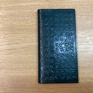 Handmade leather address book, note book