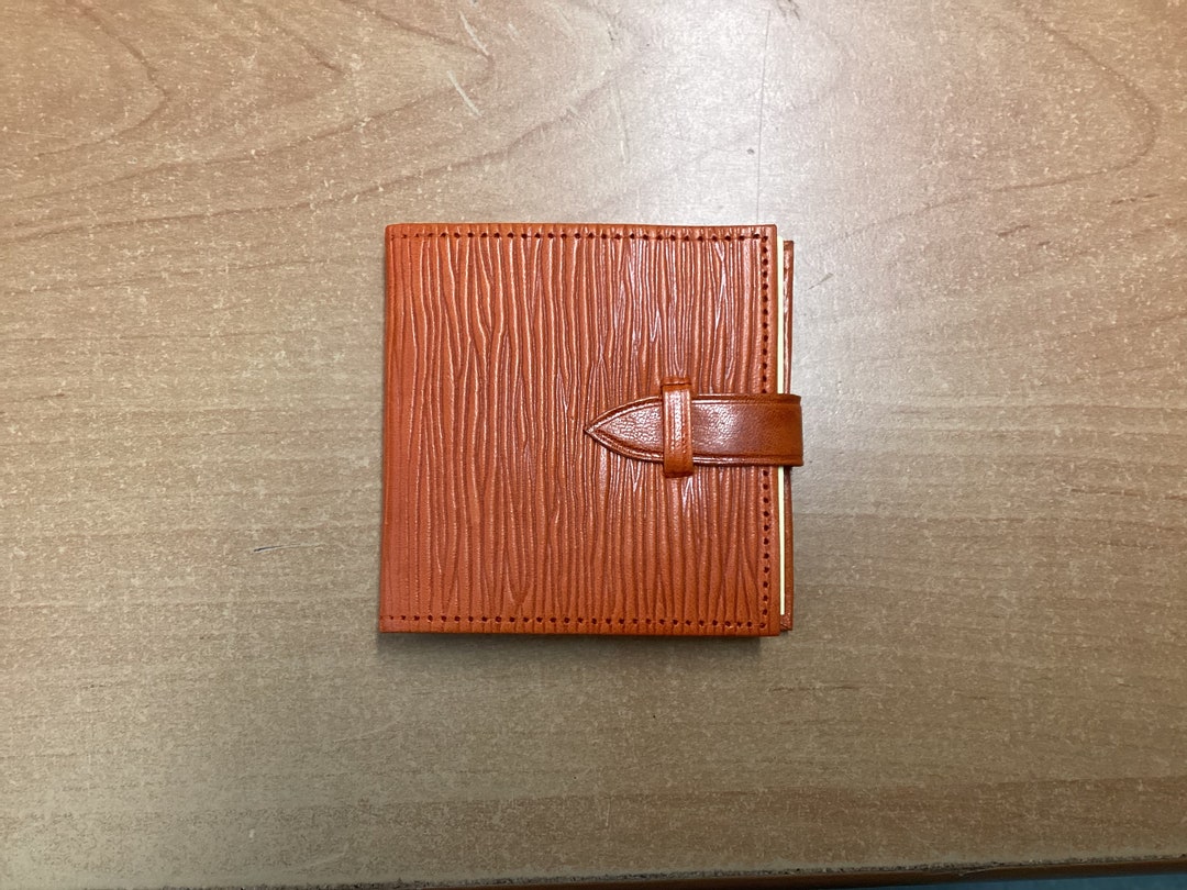 Handmade Leather Postit Note Cover Etsy