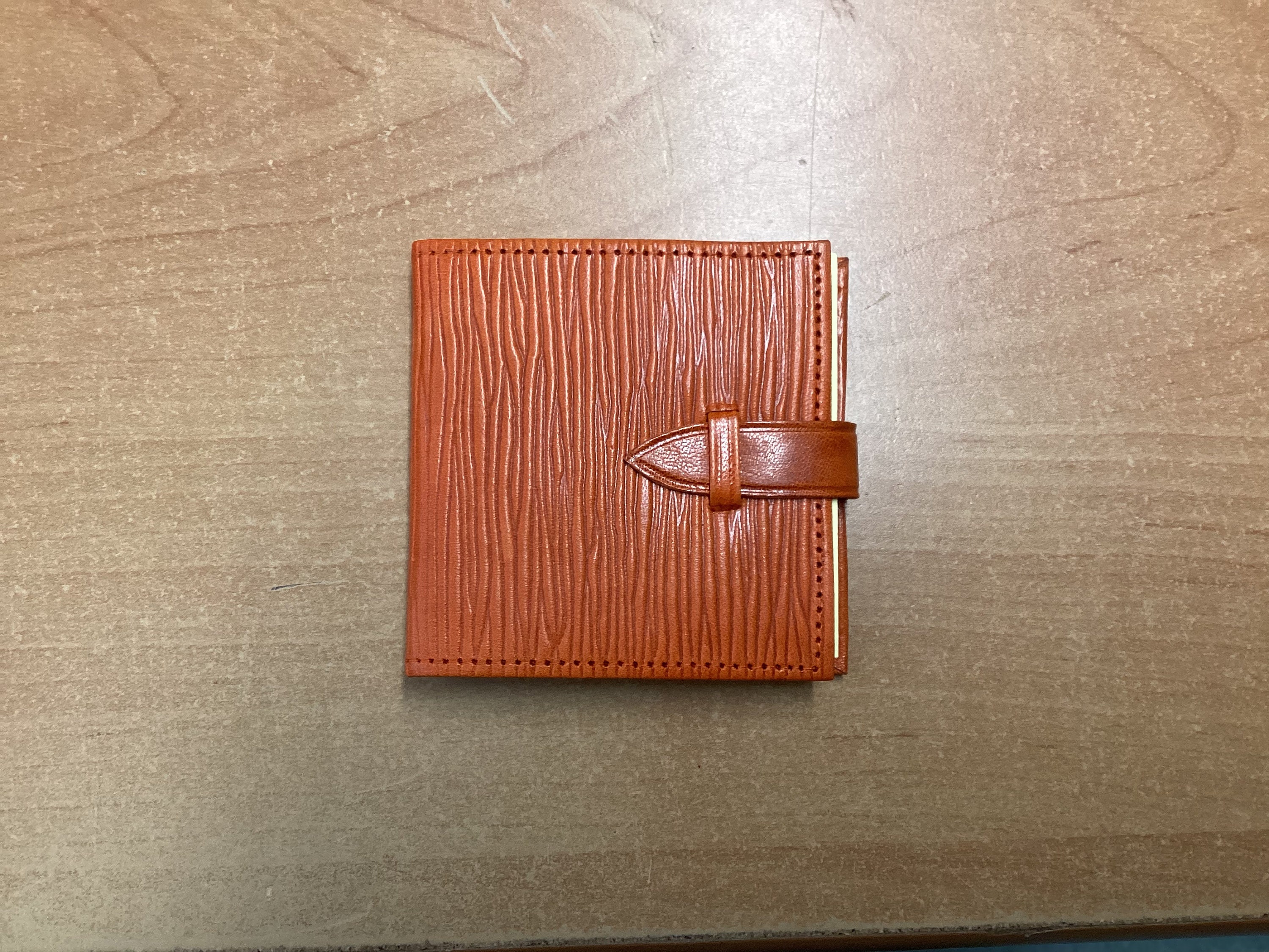 Handmade Leather Postit Note Cover Etsy