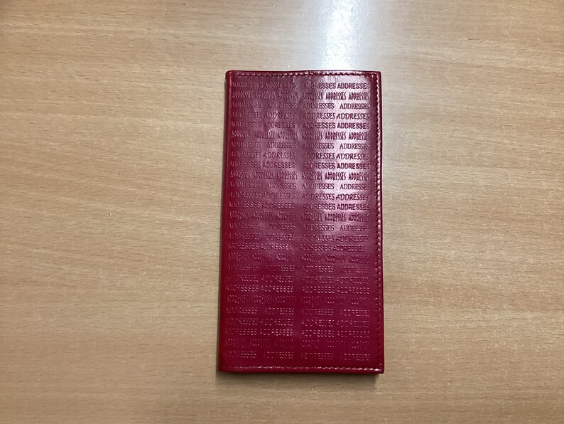 Handmade Leather Address Books Etsy