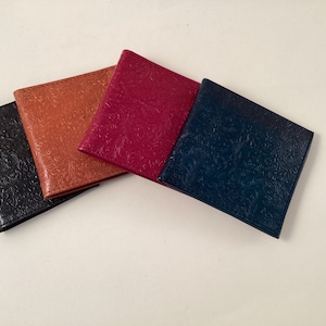 Cartera unisex de cuero hecha a mano