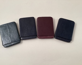 Handmade leather business card holders