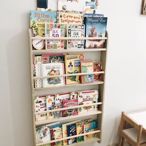 Montessori Bookcase, Montessori Bookshelf, Kids Room Bookcase, Toddler Activity