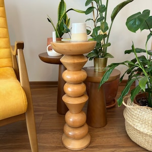 Aguero Design End Table, Side Table, Cocktail Table, Natural Wood Coffee Table