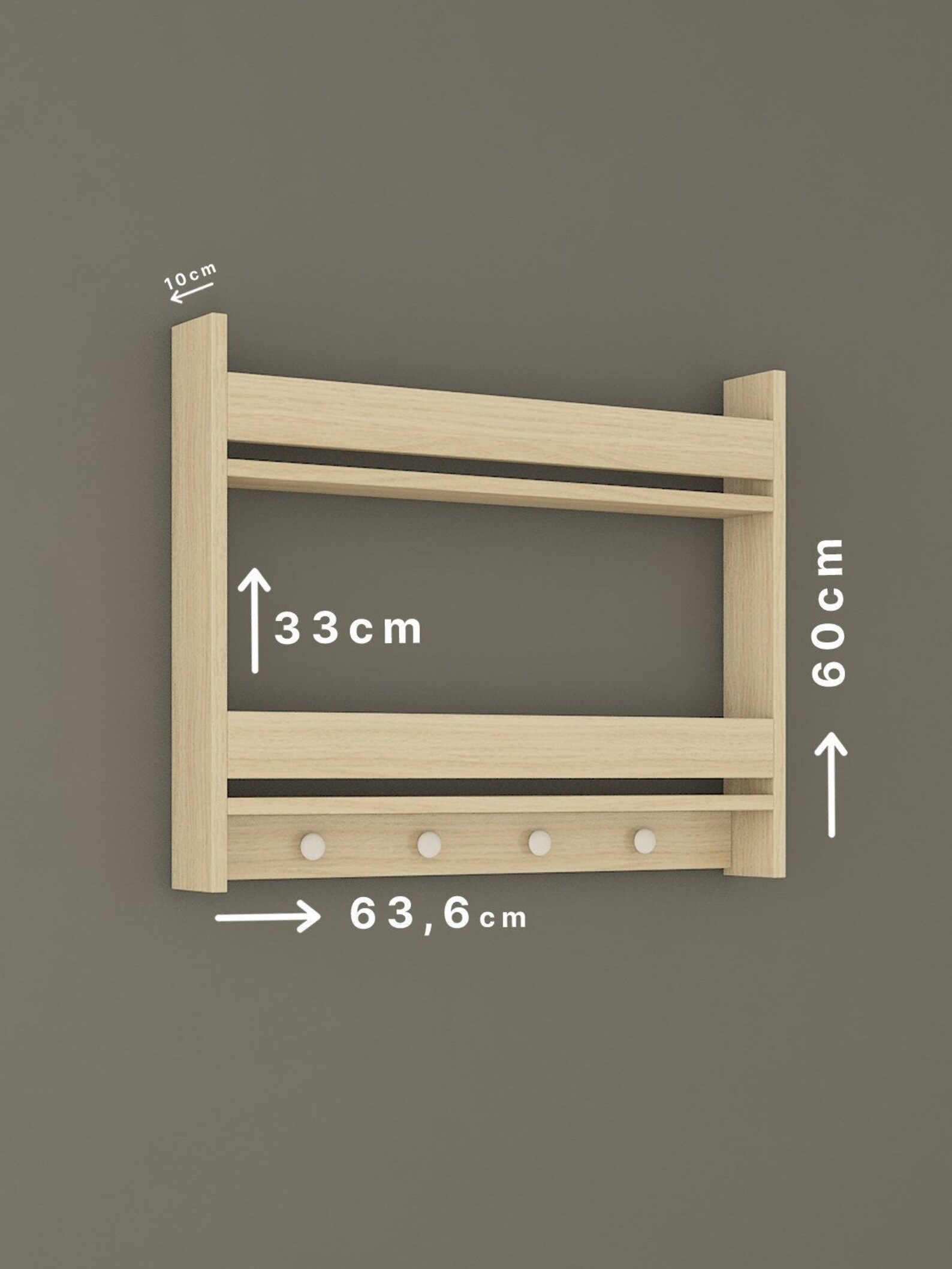 Nursery Clothes Hanger and Montessori Bookcase Oak Kid's Etsy