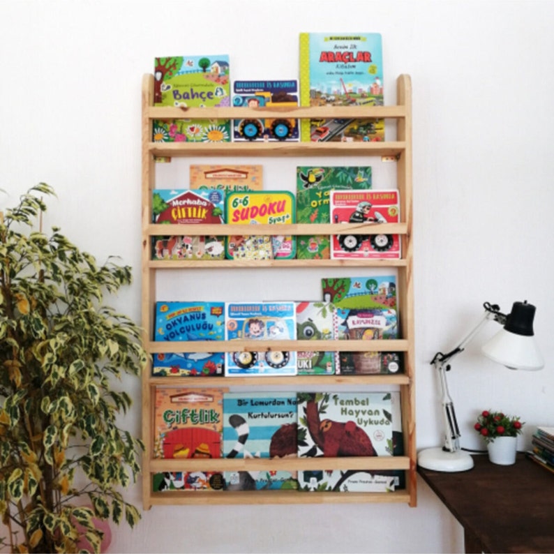Montessori Bookcase Montessori Bookshelf Toddler Bookshelf Etsy