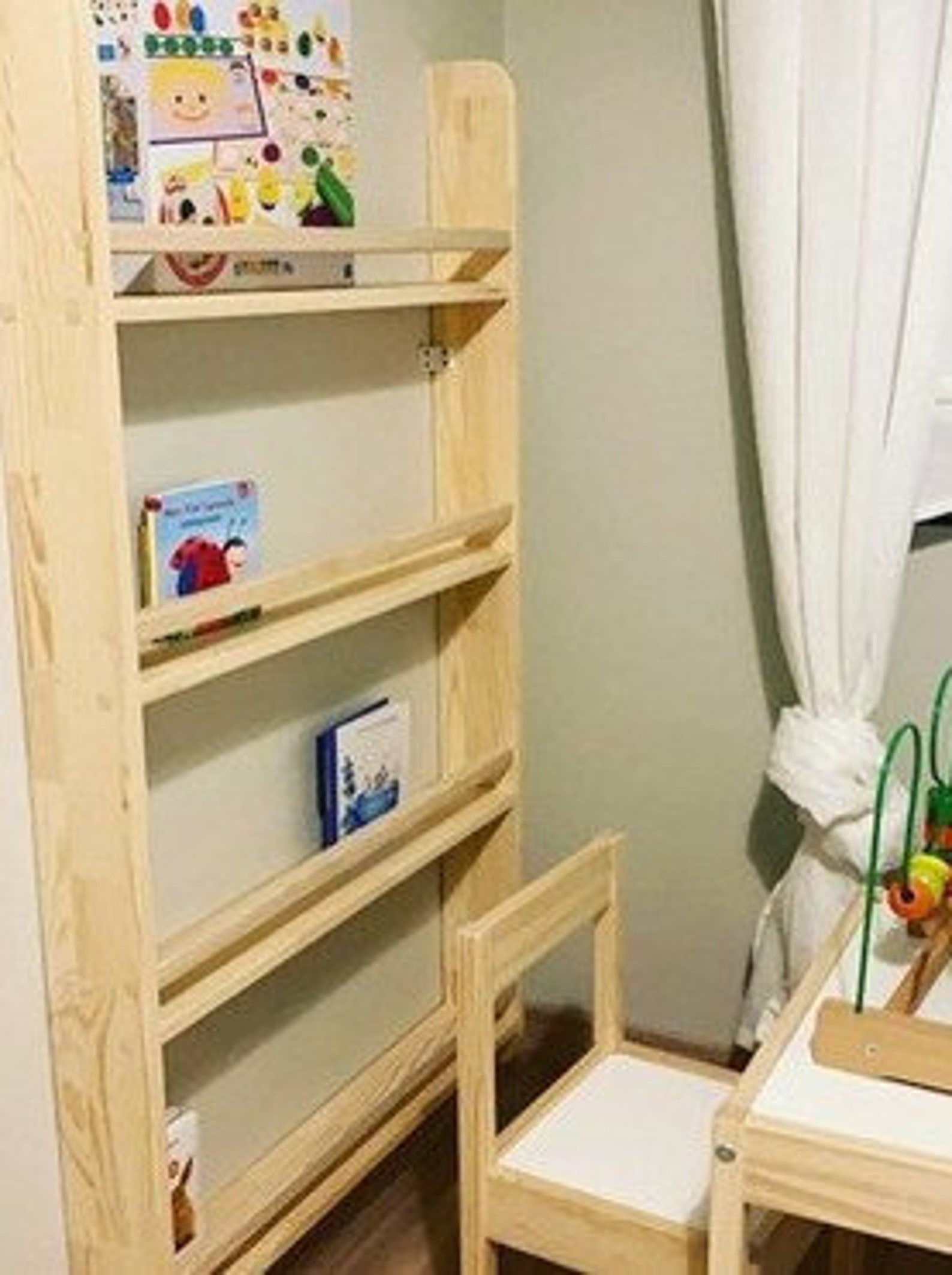 Montessori Bookcase Montessori Bookshelf Bookshelf for Kids Etsy