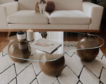 Just glass listing for ball coffee table