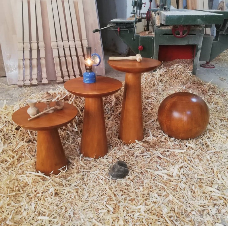 Decorative Wooden Balls, Wooden Balls, Center Table,Glass Table with Wooden Collected, Wooden Coffee Table,LivingRoom Center Table,Home Gift image 3