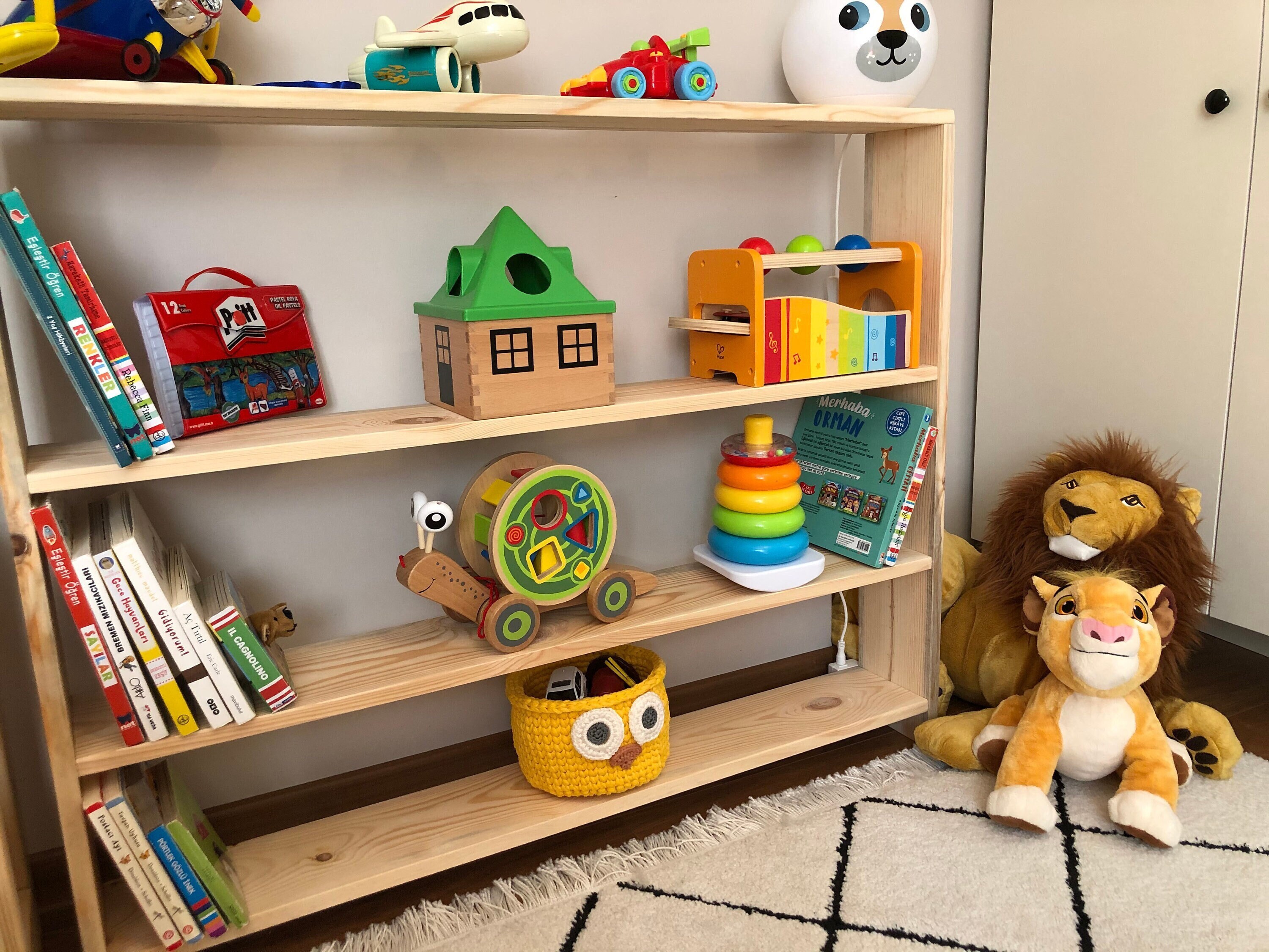 Montessori Bookcase Montessori Bookshelf Kids Room Bookcase Etsy