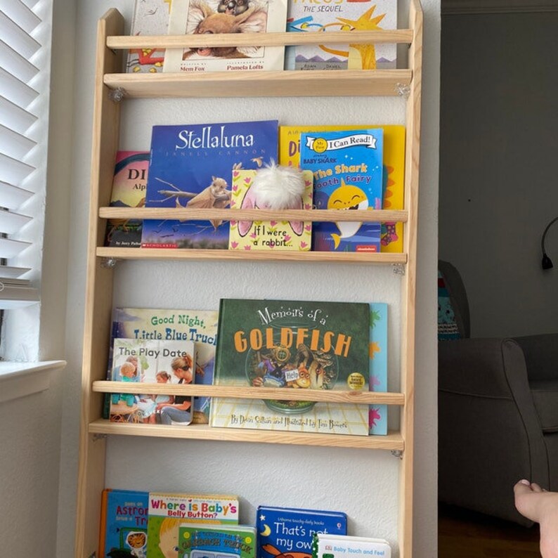 Montessori Bookcase Montessori Bookshelf Kids Room Bookcase Etsy