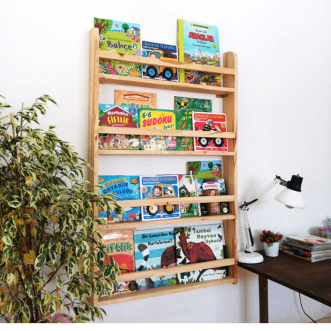 Montessori Bookcase Montessori Bookshelf Toddler Bookshelf Etsy