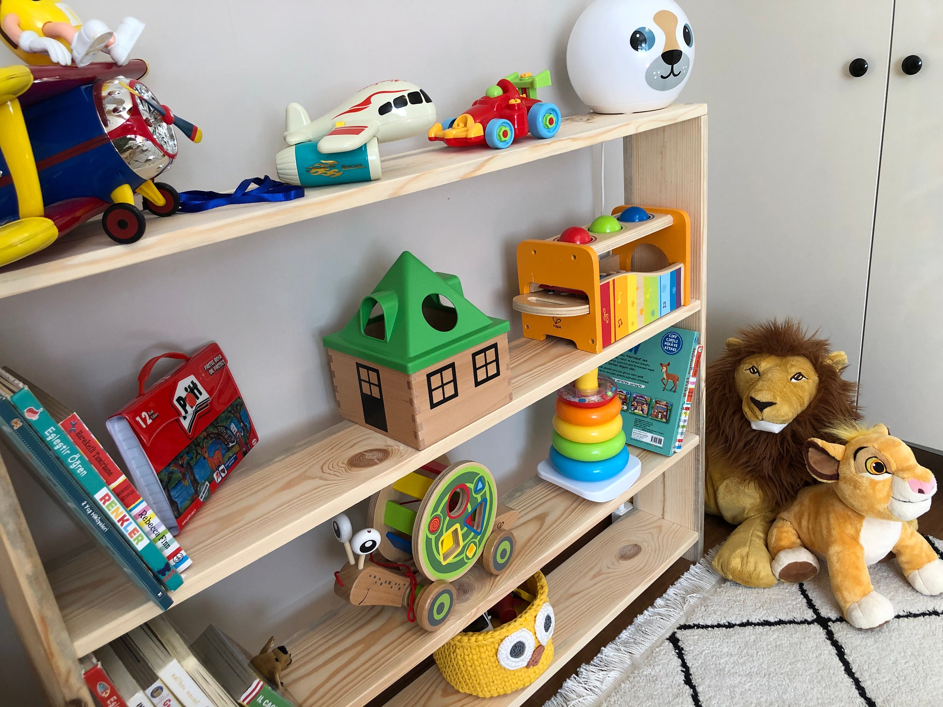 Montessori Bookcase Montessori Bookshelf Kids Room Bookcase Etsy