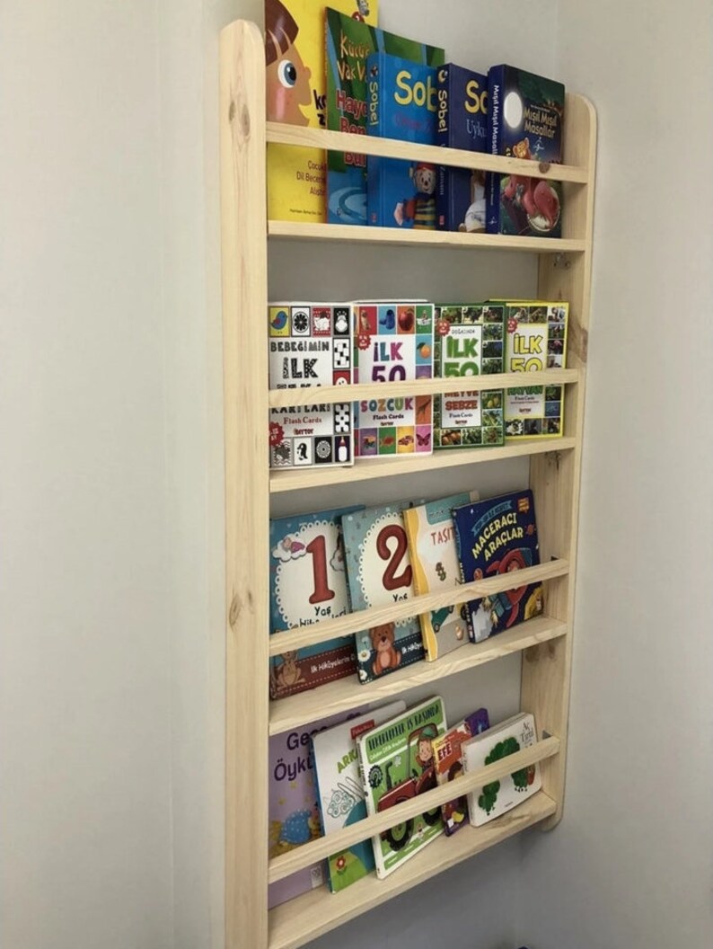 Montessori Bookcase Montessori Bookshelf Bücherregal kinder Etsy