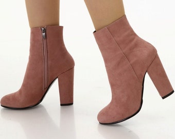 rose pink boots