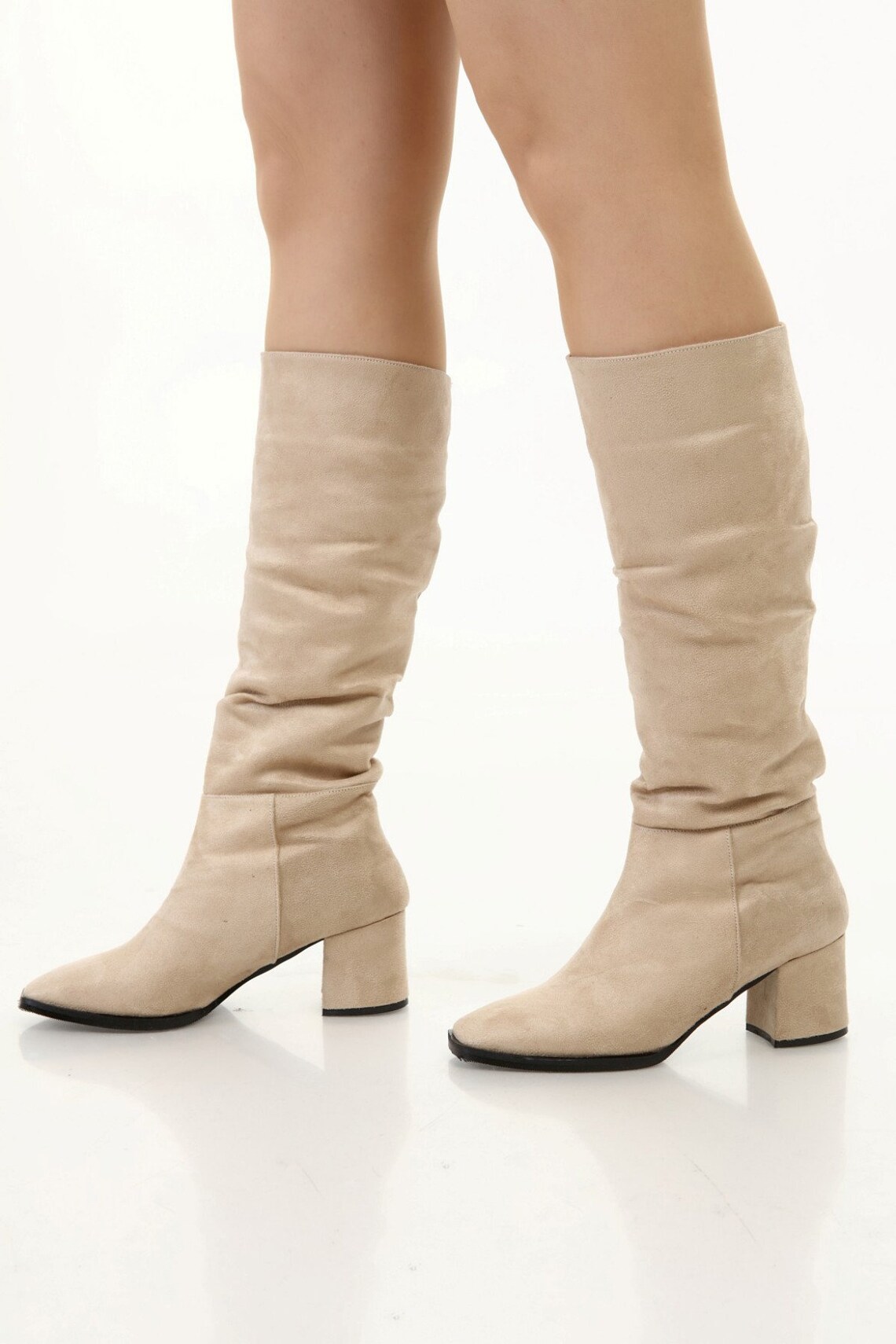 Botas de ante beige Etsy
