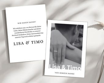 Convite de casamento minimalista