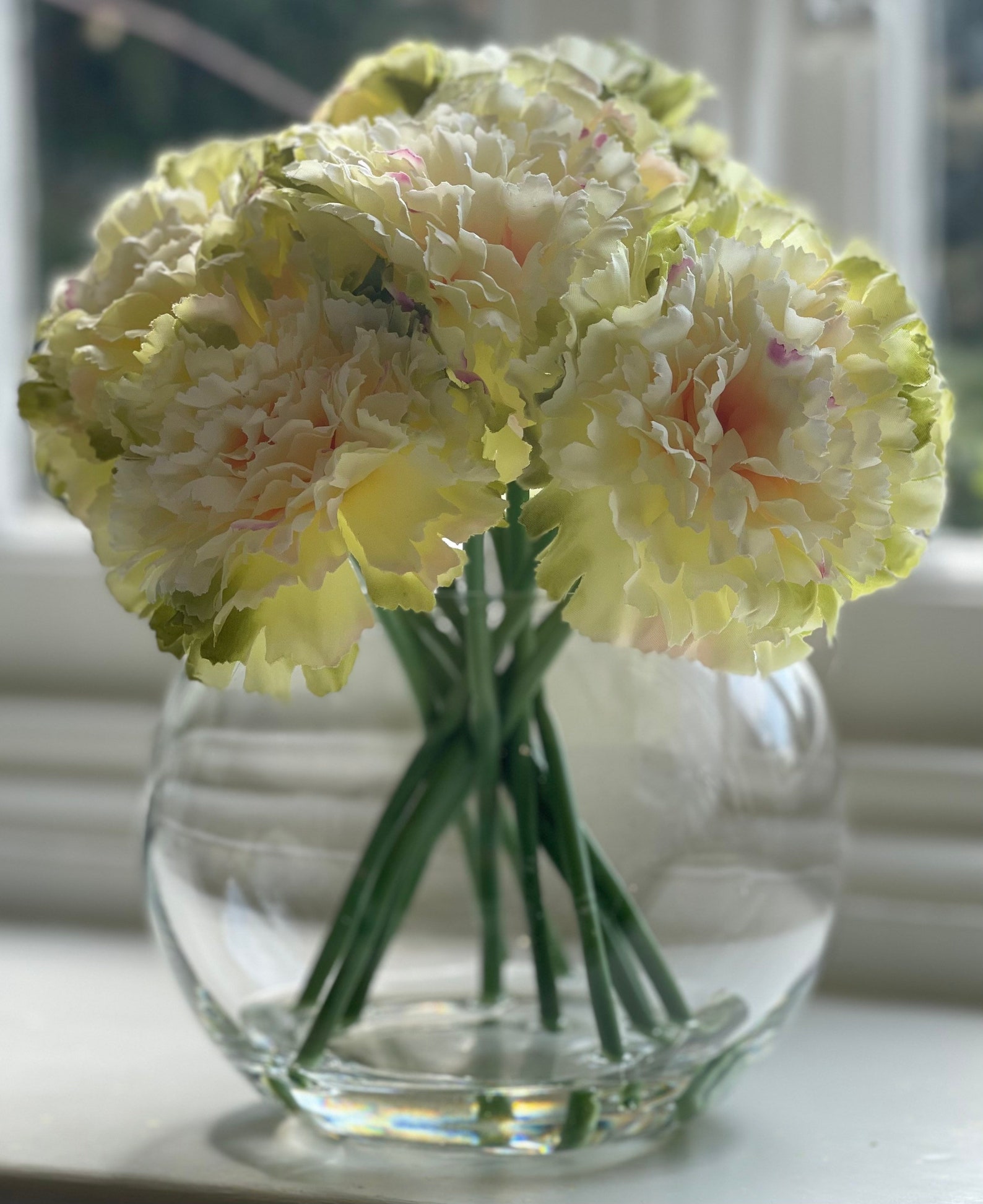 Country Green Carnations Etsy