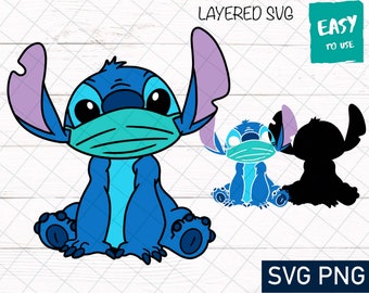 Free Free 148 Disney Stitch Face Stitch Outline Svg SVG PNG EPS DXF File