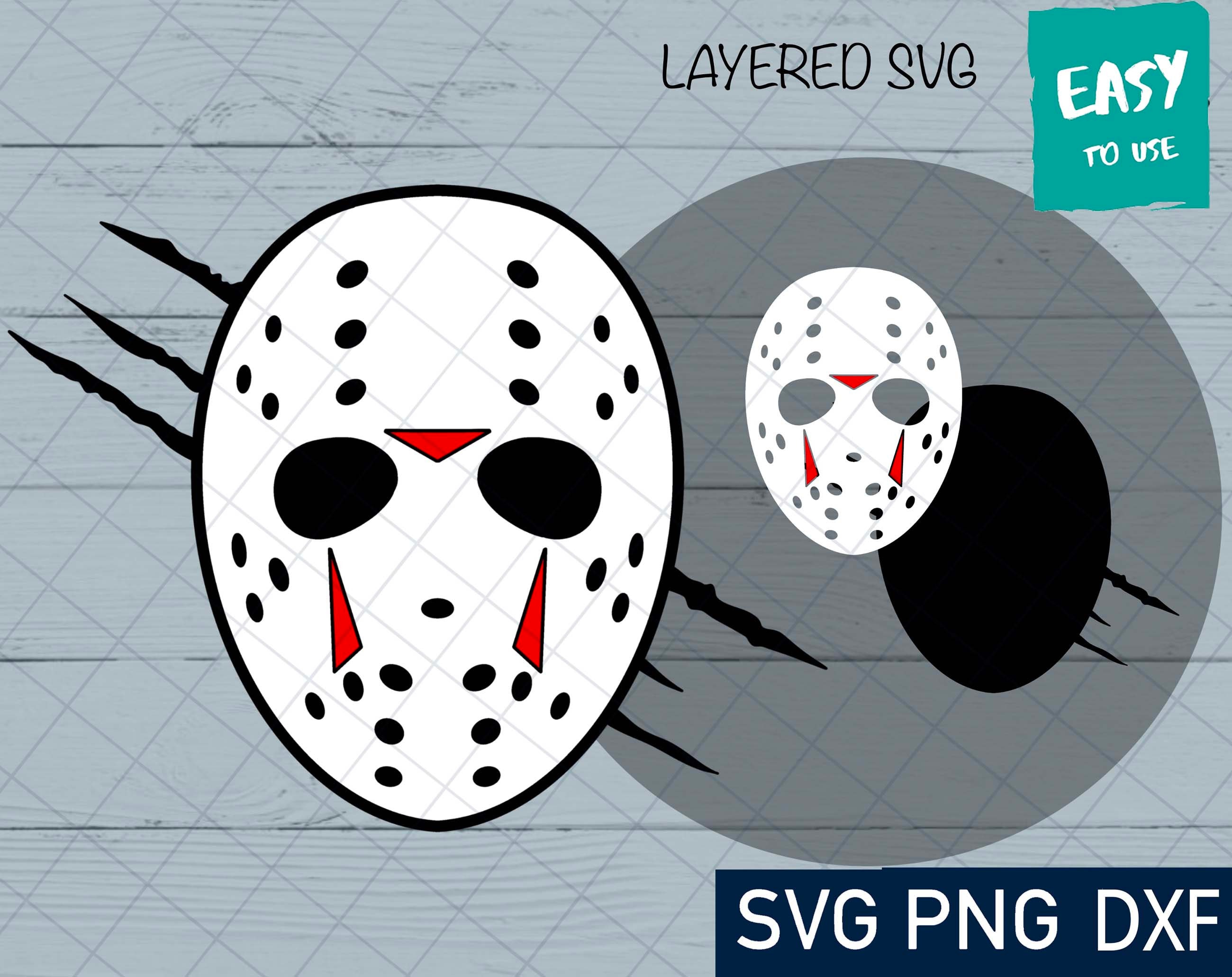 Jason SVG Cricut svg Clipart Layered SVG Files for Cricut | Etsy