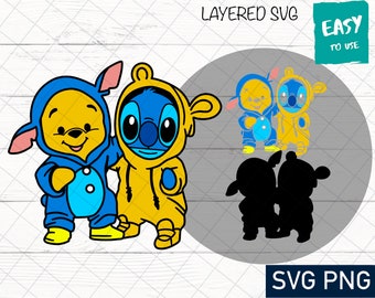 Postacie z kreskówek Przyjaciele SVG, Cricut svg, Clipart, Warstwowy SVG, Pliki dla Cricut, Pliki do cięcia, Sylwetka, Koszulka svg png