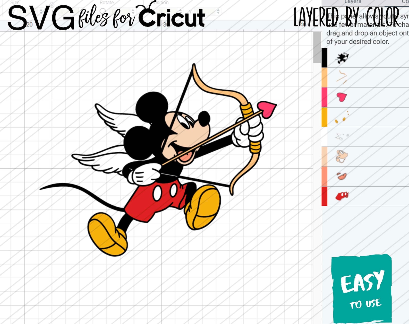 Cupid SVG Cricut Svg Clipart Layered SVG Files for Cricut - Etsy