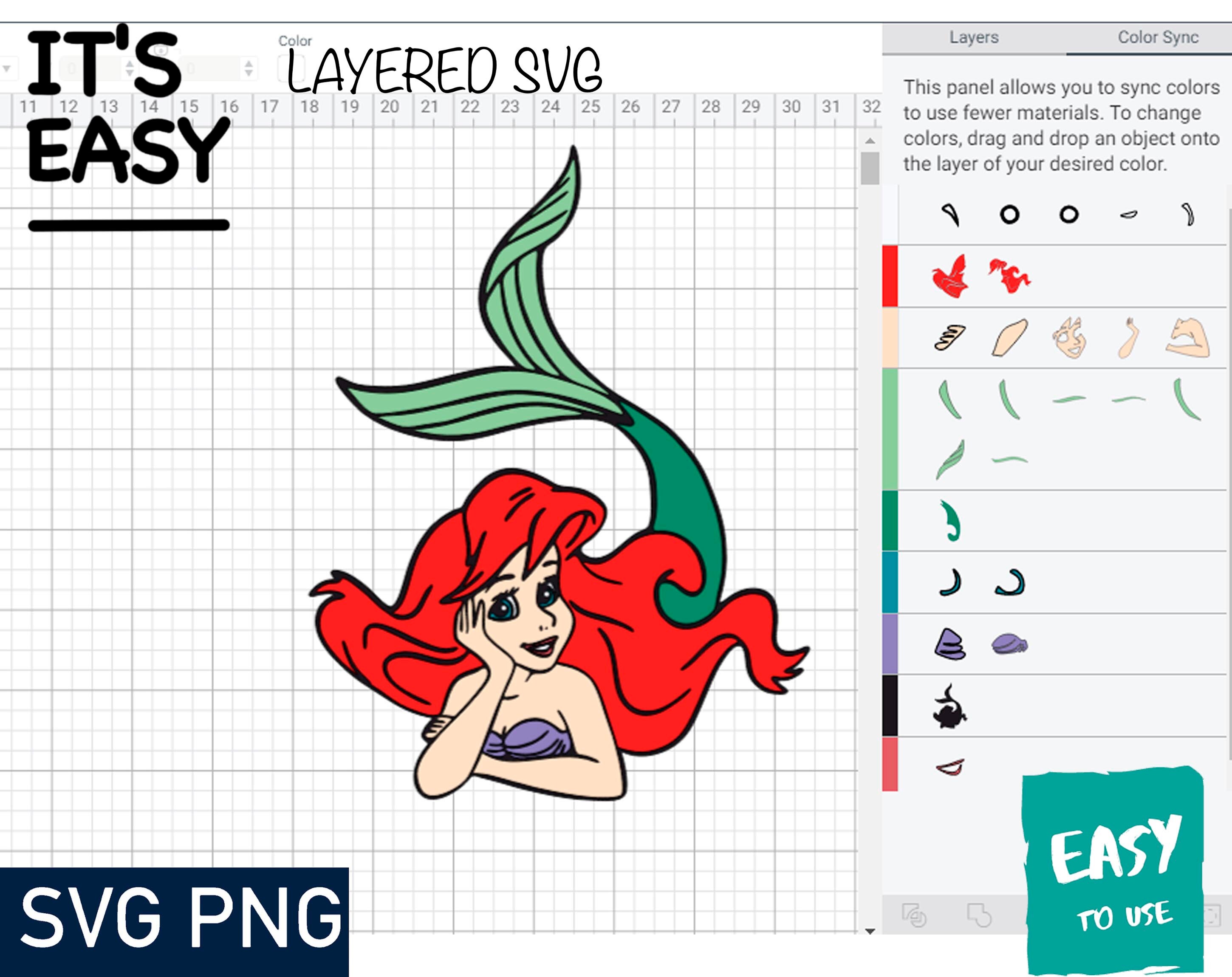 Free Free 345 Mermaid Layered Svg SVG PNG EPS DXF File