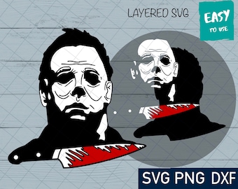 Michael SVG, Cricut svg, Clipart, Layered SVG, Files for Cricut, Cut files, Silhouette, T Shirt svg, Horror movie svg, it svg