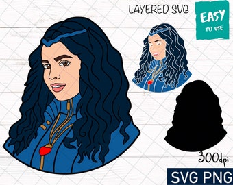 Evie SVG, Cricut svg, Clipart, Layered SVG, Files for Cricut, Cut files, Silhouette, T Shirt svg