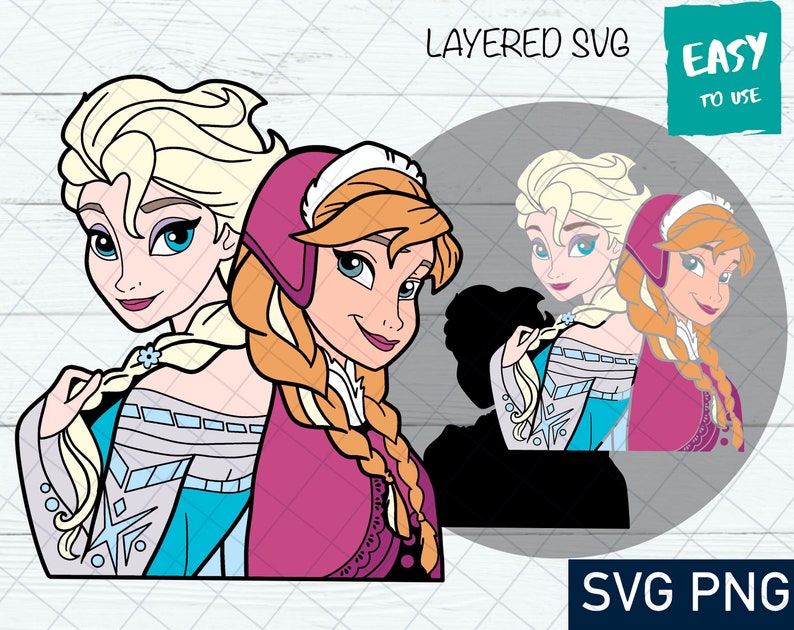 Princess SVG Cricut Svg Clipart Layered SVG Files for - Etsy