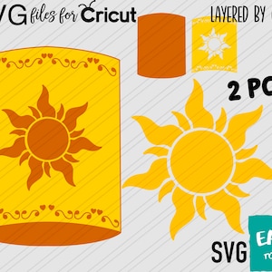 Lanterns and Sun SVG, Cricut svg, Clipart, Layered SVG, Files for Cricut, Cut files, Silhouette, T Shirt svg