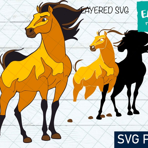 Horse SVG, Cricut svg, Clipart, Layered SVG, Files for Cricut, Cut files, Silhouette, Print