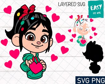 Little Girl SVG, Cricut svg, Clipart, Layered SVG, Files for Cricut, Cut files, Silhouette, Print