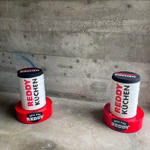 Barhocker \\ Fasshocker \\ Fassmöbel \\ Industriesessel \\ Ölfass aus 60l recyceltem Ölfass in deinem Design