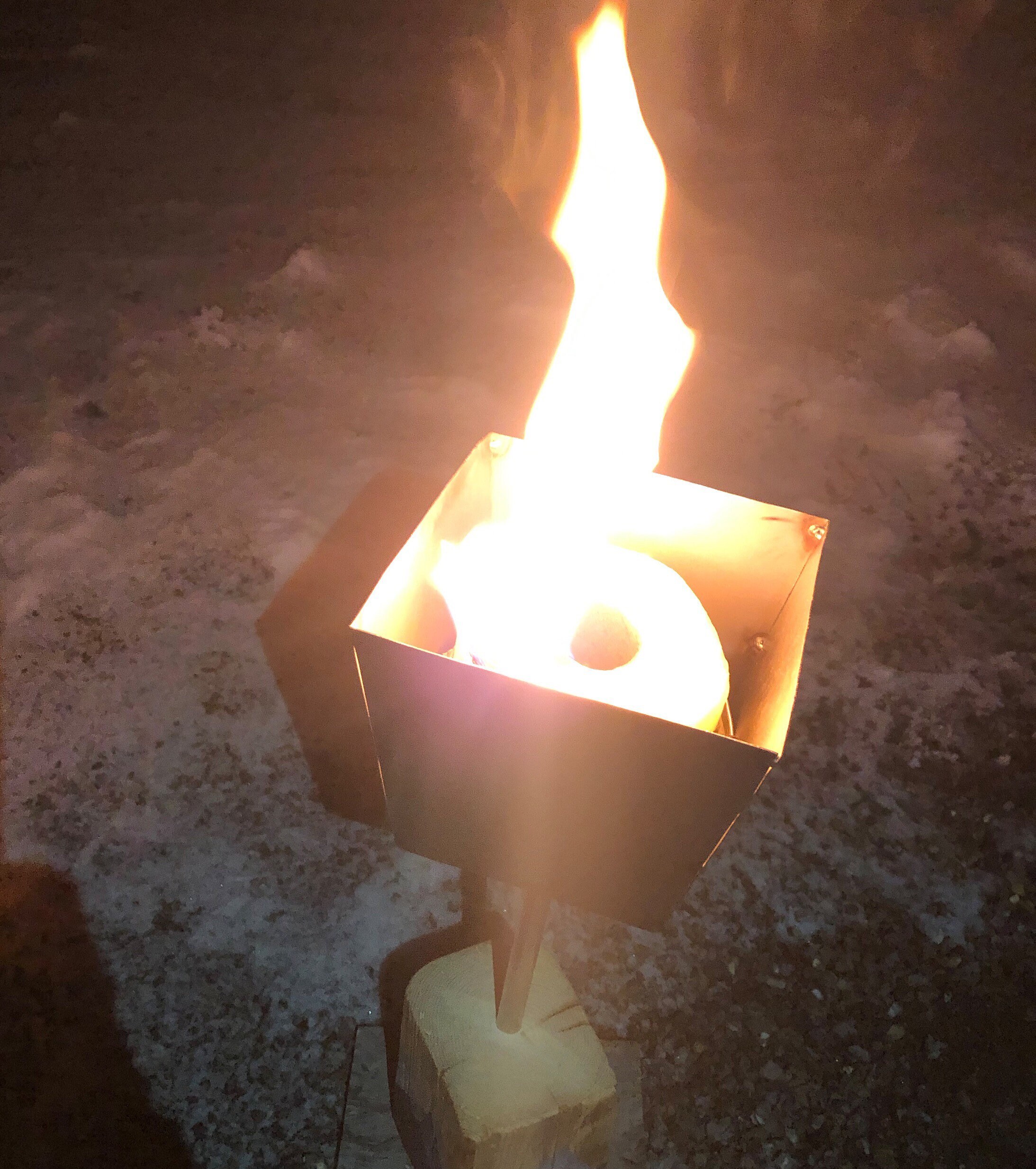 Garden Torch Steel Fire Garden Fire Windlight Balcony | Etsy