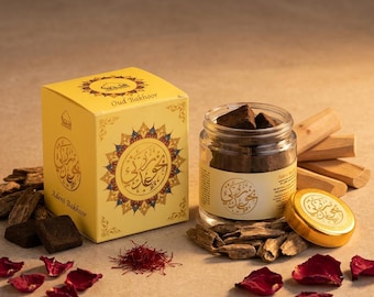 Yemeni Oud Bakhoor | Natural Arabic Incense | Warm Floral Blend | For Prayer Time | To Relax & Meditate