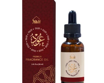 Oud Fragrance Oil by Dukhni | 30ml Arabian Oud Oil for Diffuser & Humidifier | Relaxing Oudh Aromatherapy | Long-Lasting Scent