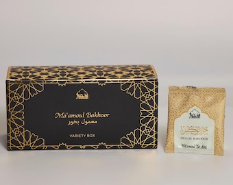 Maamoul Bakhoor Arabic Incense | Assorted Scents Refill Pack for Prayer, Relaxation | Handmade, Vegan, Eid Gifts | Religious Oudh Incense