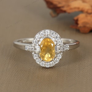 Top Quality Citrine Ring, 925 Sterling Silver Ring, November Birthstone Ring, Natural Gemstone Ring, Handmade Jewelry Ring, Women&#39;s Gift