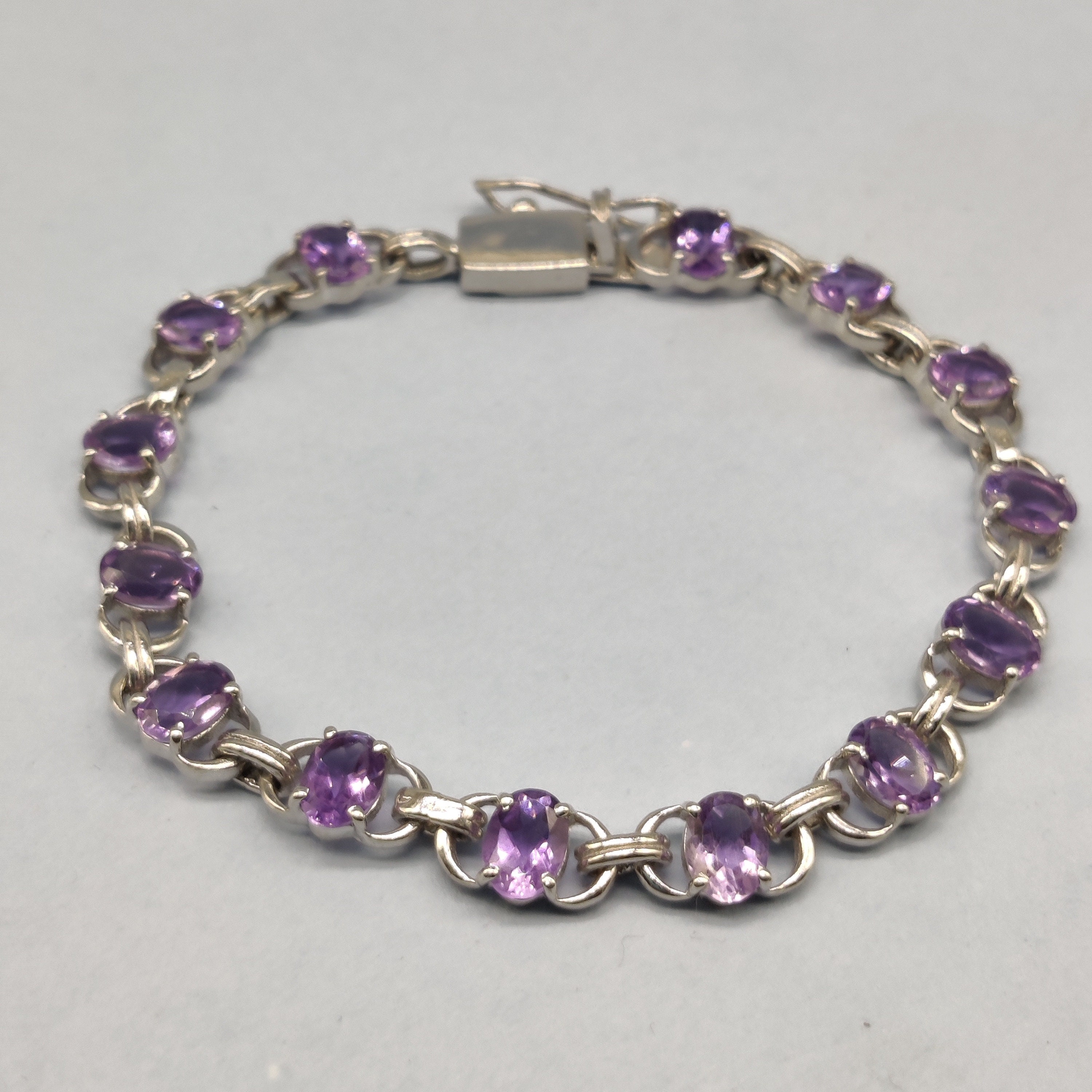 women amethyst bracelet